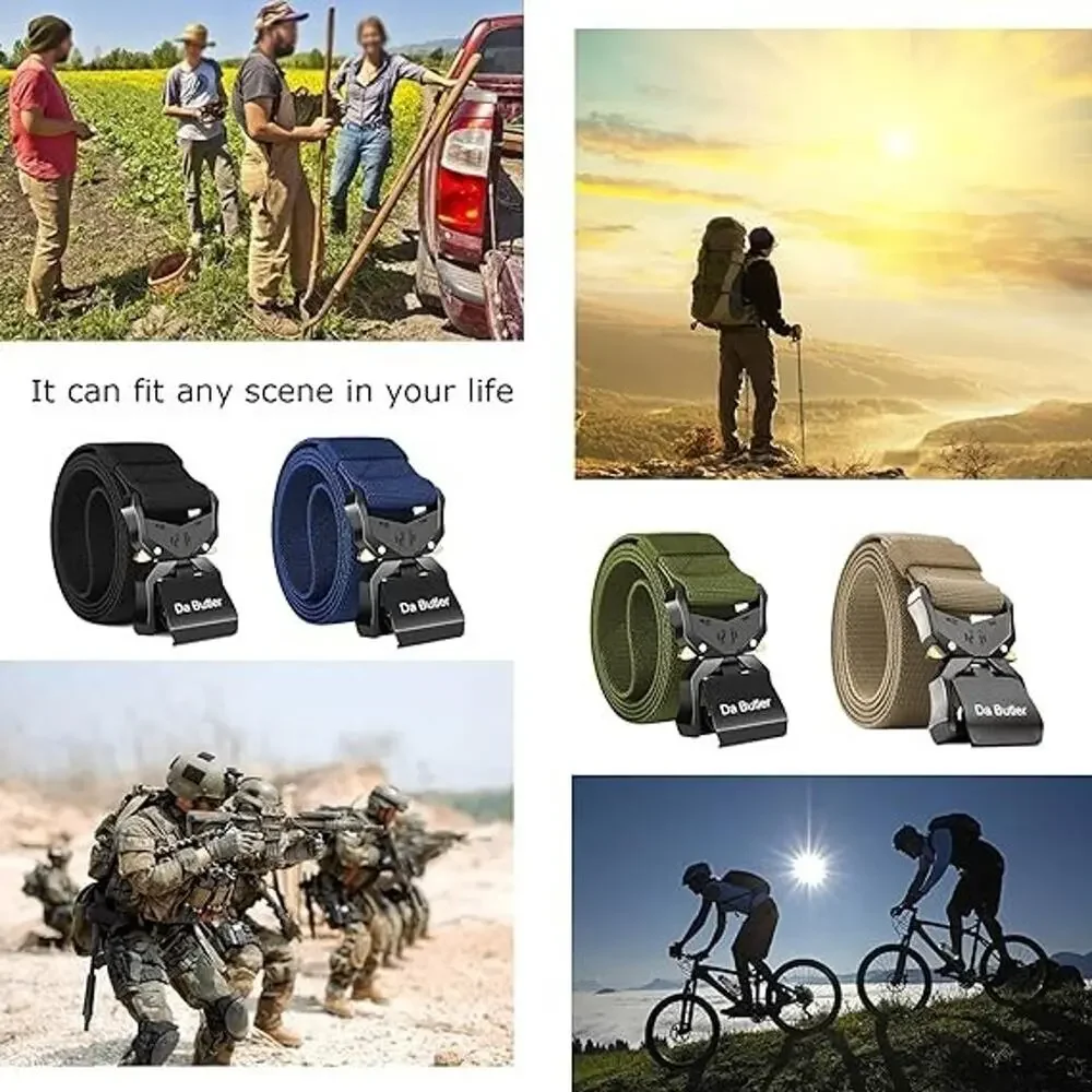 Tactical Hiking Work Rigger Quick Release Belt for Men 1.5